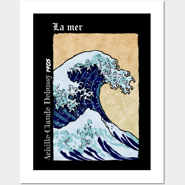 La Mer - Black Wall Art by Thor Reyes